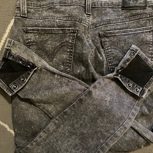 Levi's cropped ankle snap midrise jeans 29 - Picture 8 of 13